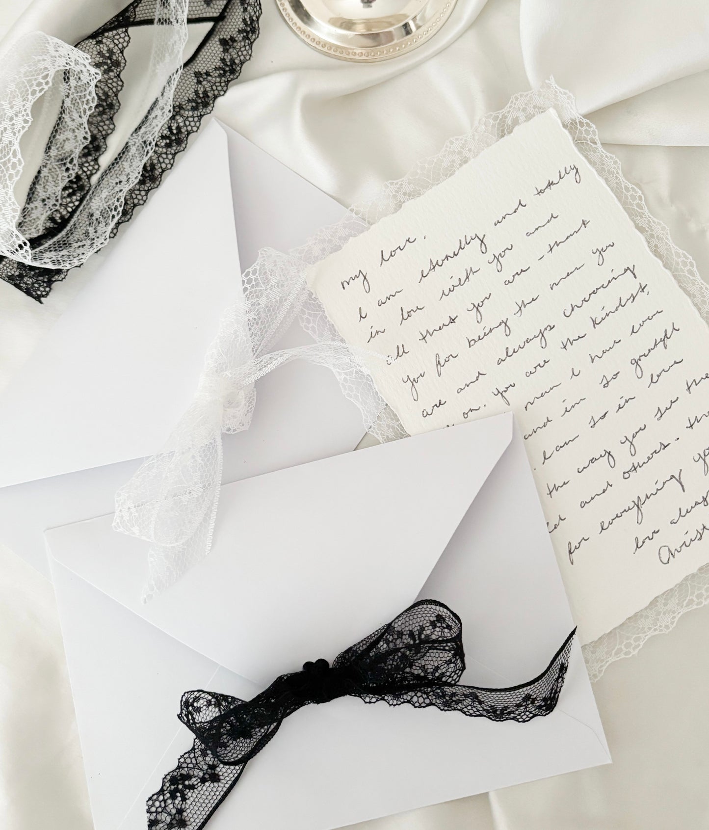 Handmade Lace Love Letter Set