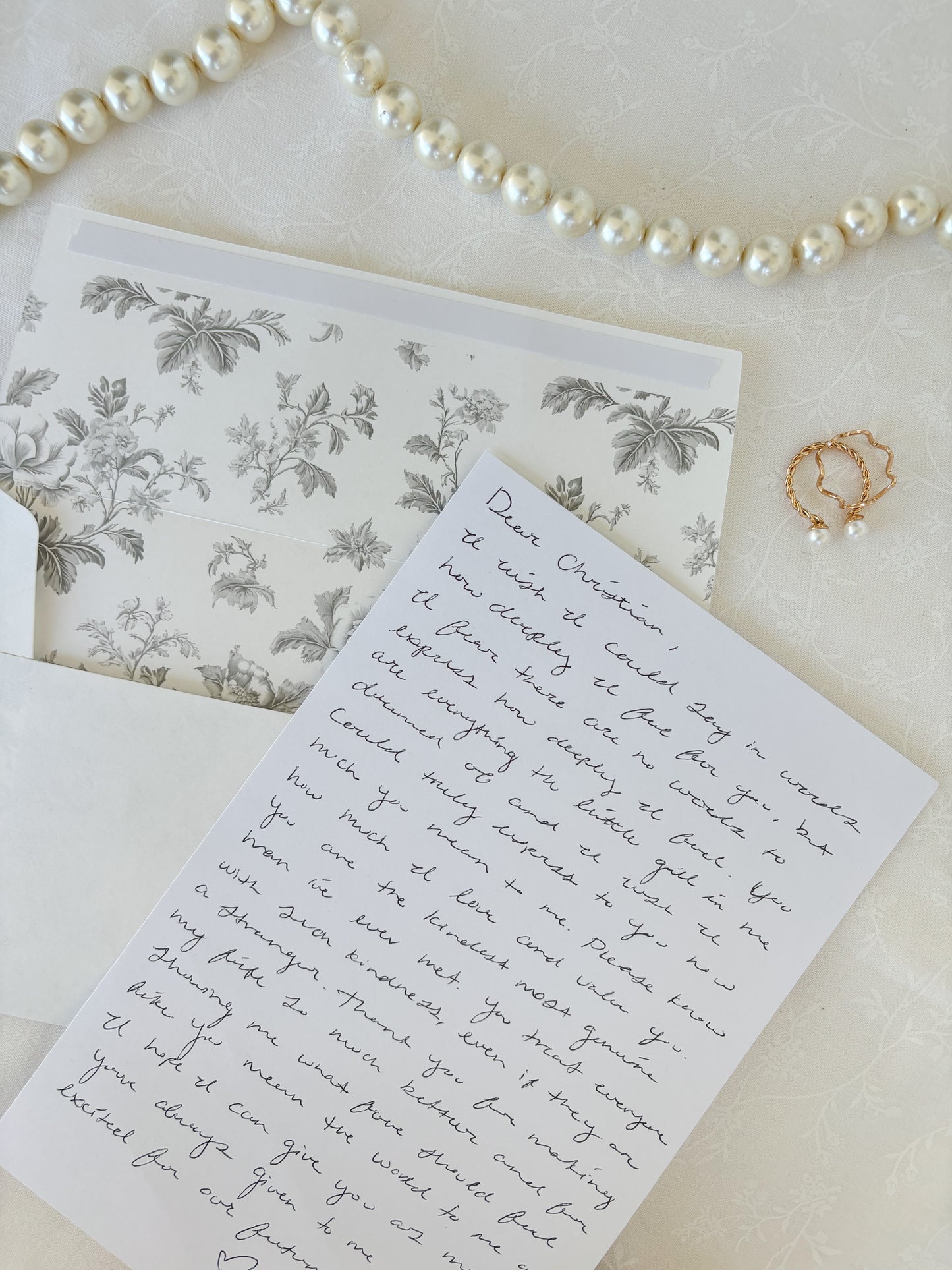 Vintage Floral Love Letters