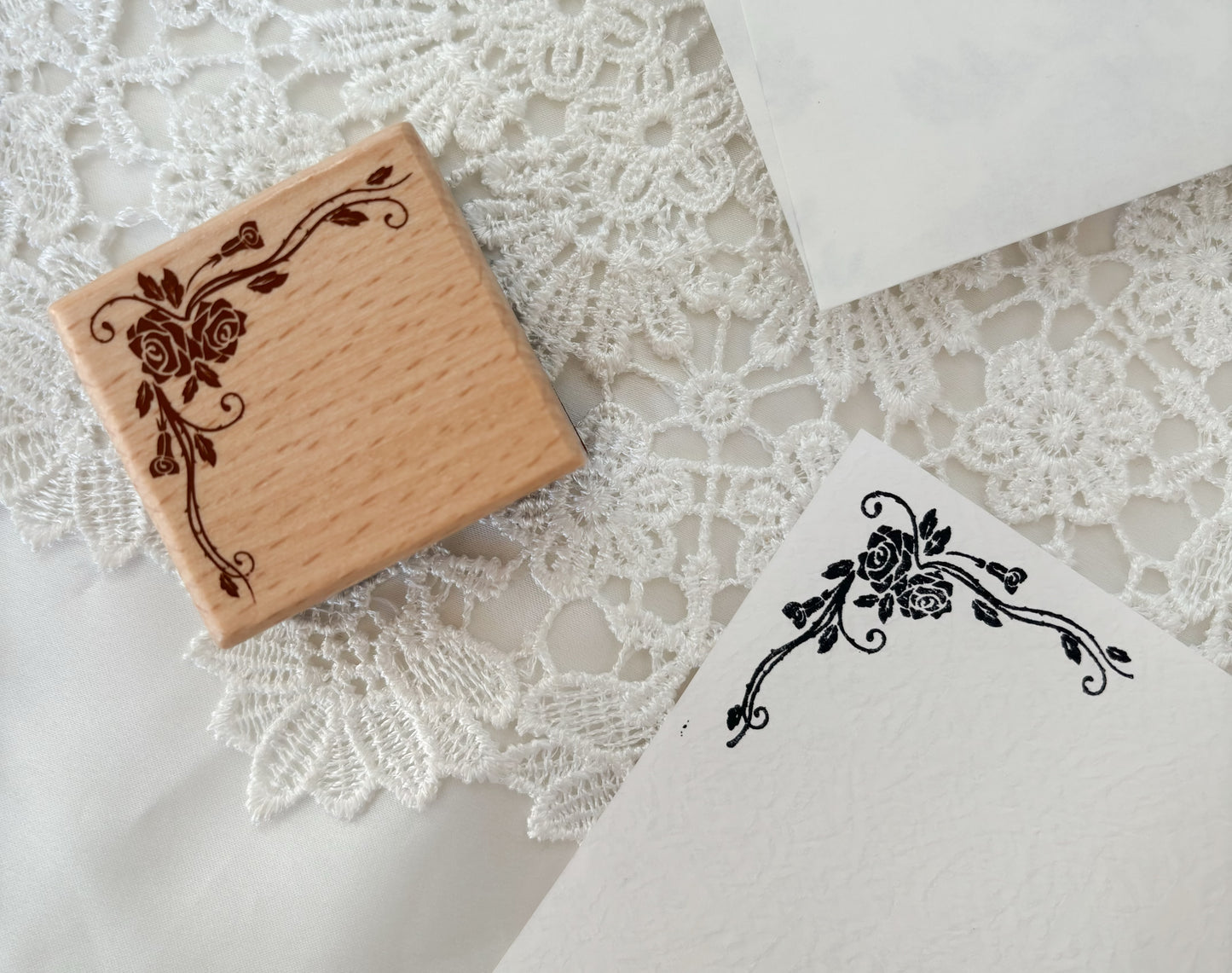 Rose Corner Love Letter Stamp