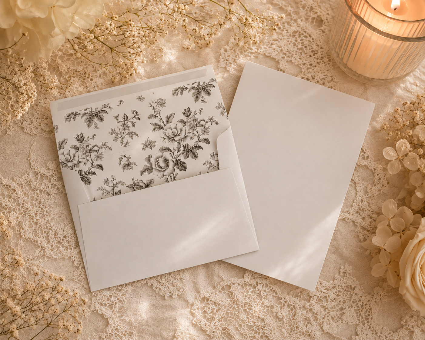 Vintage Floral Love Letter Set