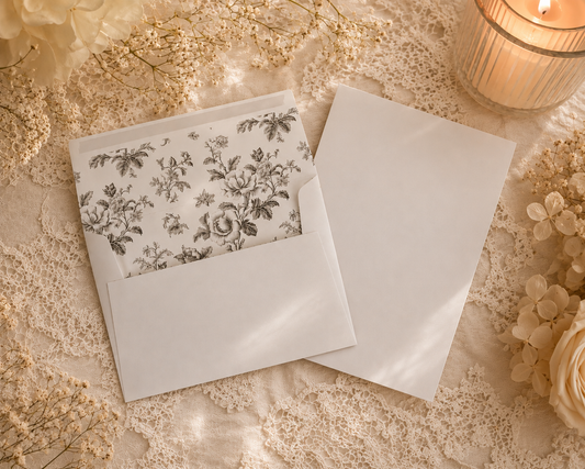Vintage Floral Love Letter Set